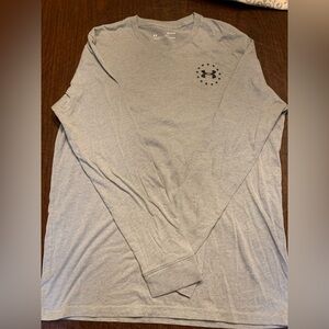 Men’s Under Armour Gray Long Sleeve Freedom T-Shirt